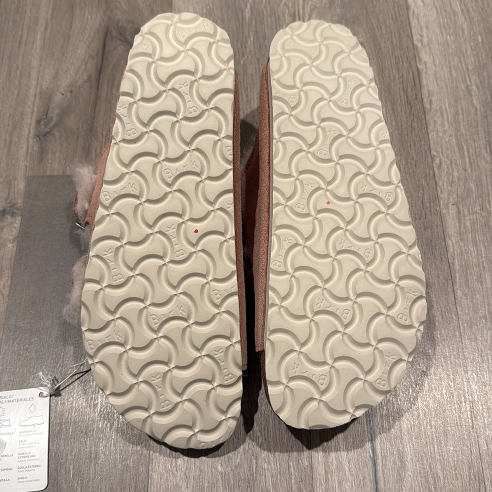 Birkenstock Arizona Shearling Suede Leather - Pink Clay - Picture 9 of 10